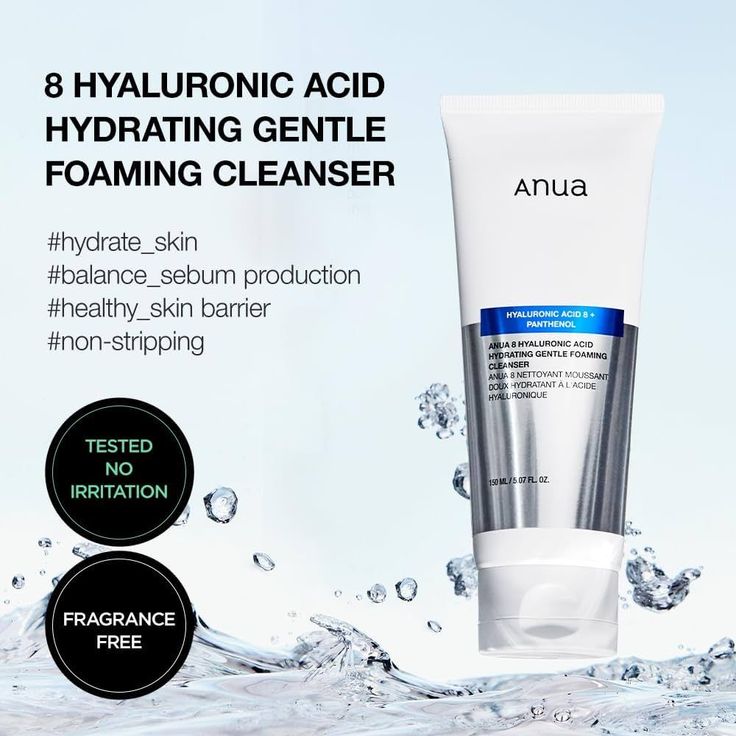 Anua 8 Hyaluronic Acid Moisturizing Gentle Gel Cleanser 150Ml