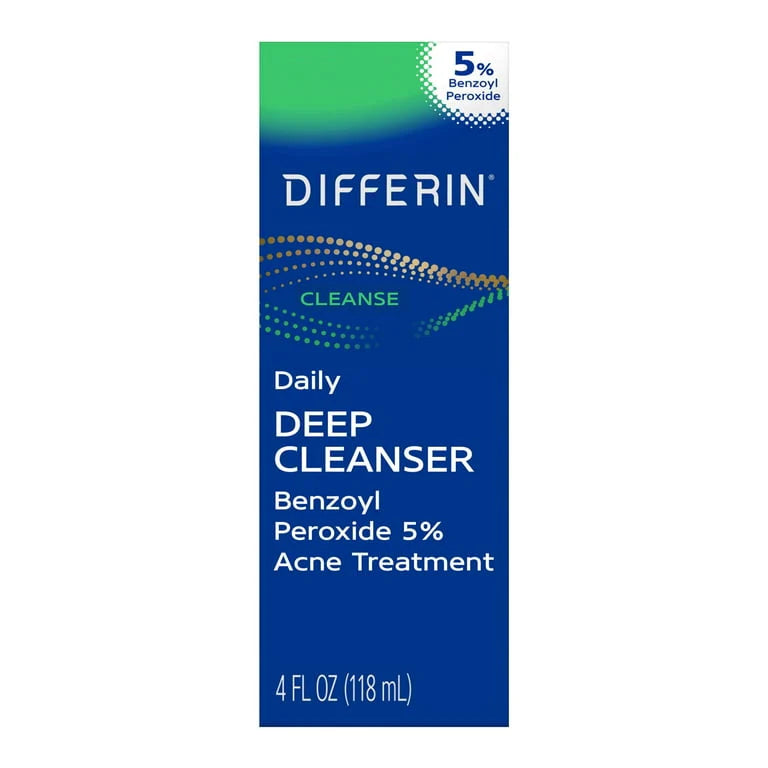 Differin Acne Face Wash With 5%r Benzoyl Peroxide Cleanse 118ML