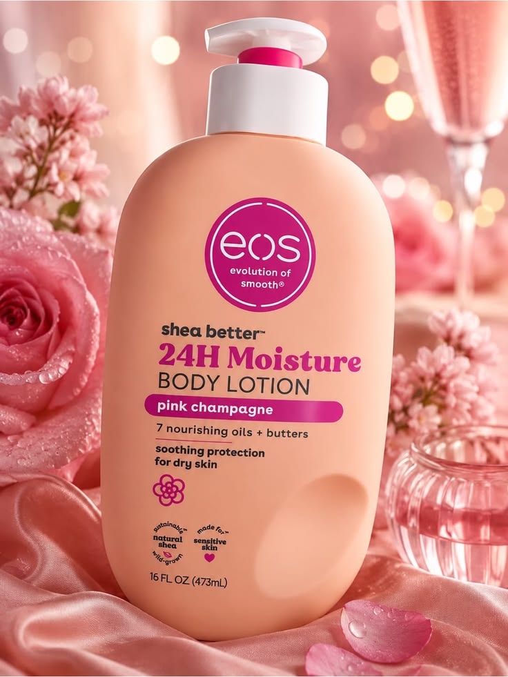 Eos Shea Better Pink Champagne Body Lotion 473Ml