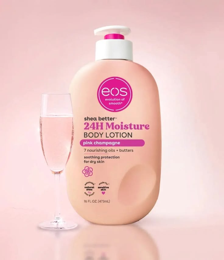 Eos Shea Better Pink Champagne Body Lotion 473Ml