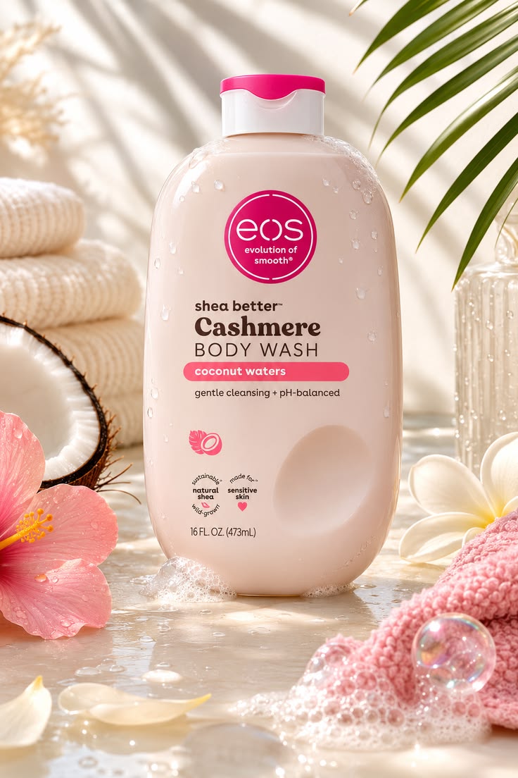 Eos Shea Better Cashmere Coconut Waters Body Wash 473Ml